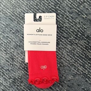 ALO women’s lettuce edge sock